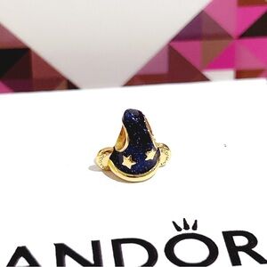 Sterling Silver Pandora Style Disney Mickey Mouse Sorcerer’s Hat Charm